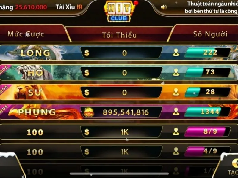 Hướng dẫn các bước chơi Xóc Đĩa online tại Hit Club 