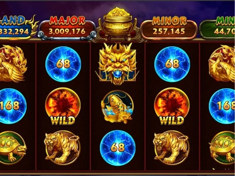 Kho Báu Tứ Linh Hit Club có thiết kế đồ họa 3D ấn tượng 